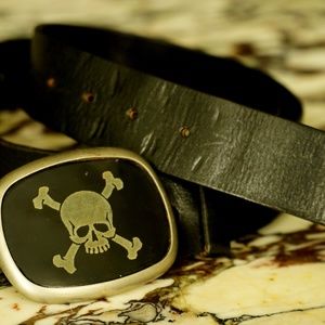 Dillon Rogers Skull and Crossbones Belt